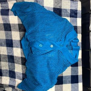 Blue Shaw like scarf